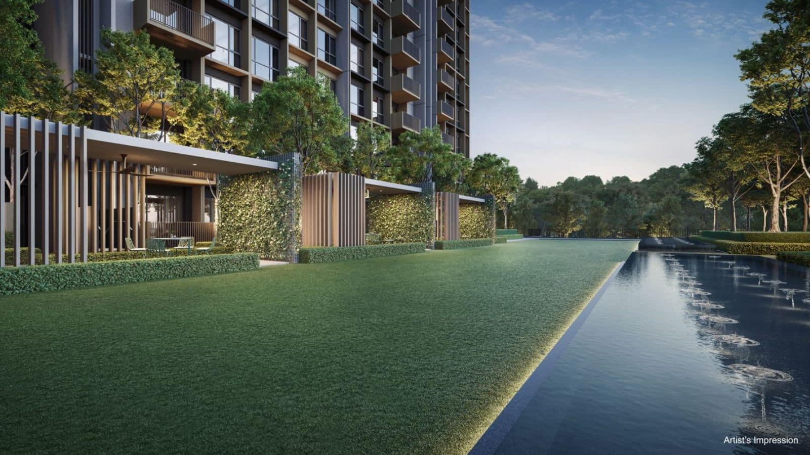 Coastal Cabana EC clubhouse artist impression