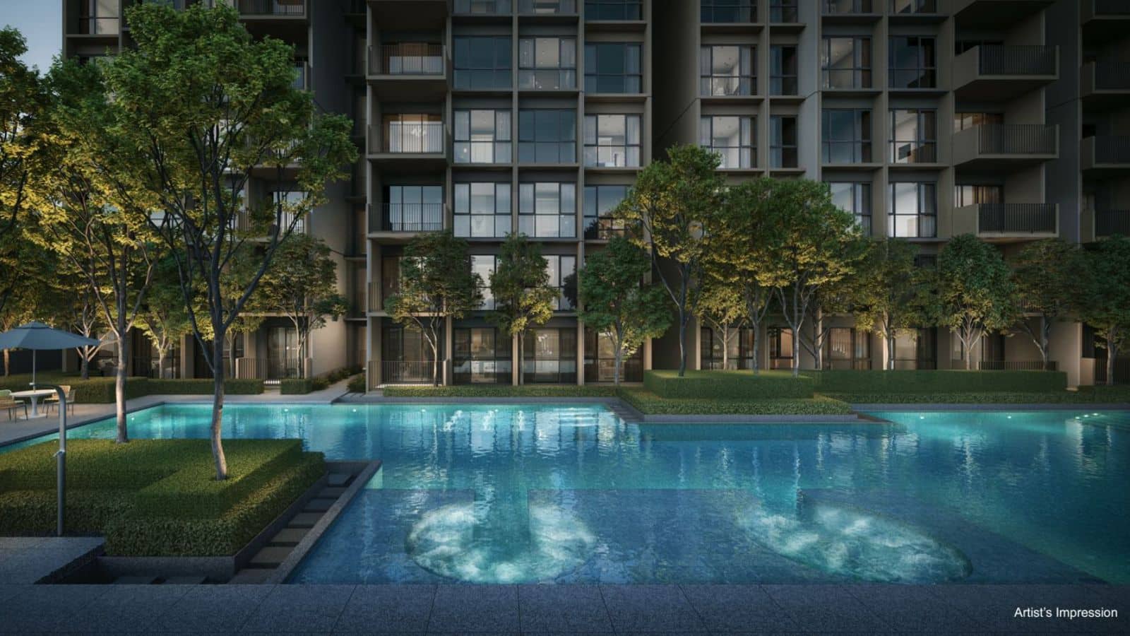 Coastal Cabana EC pool deck artist impression