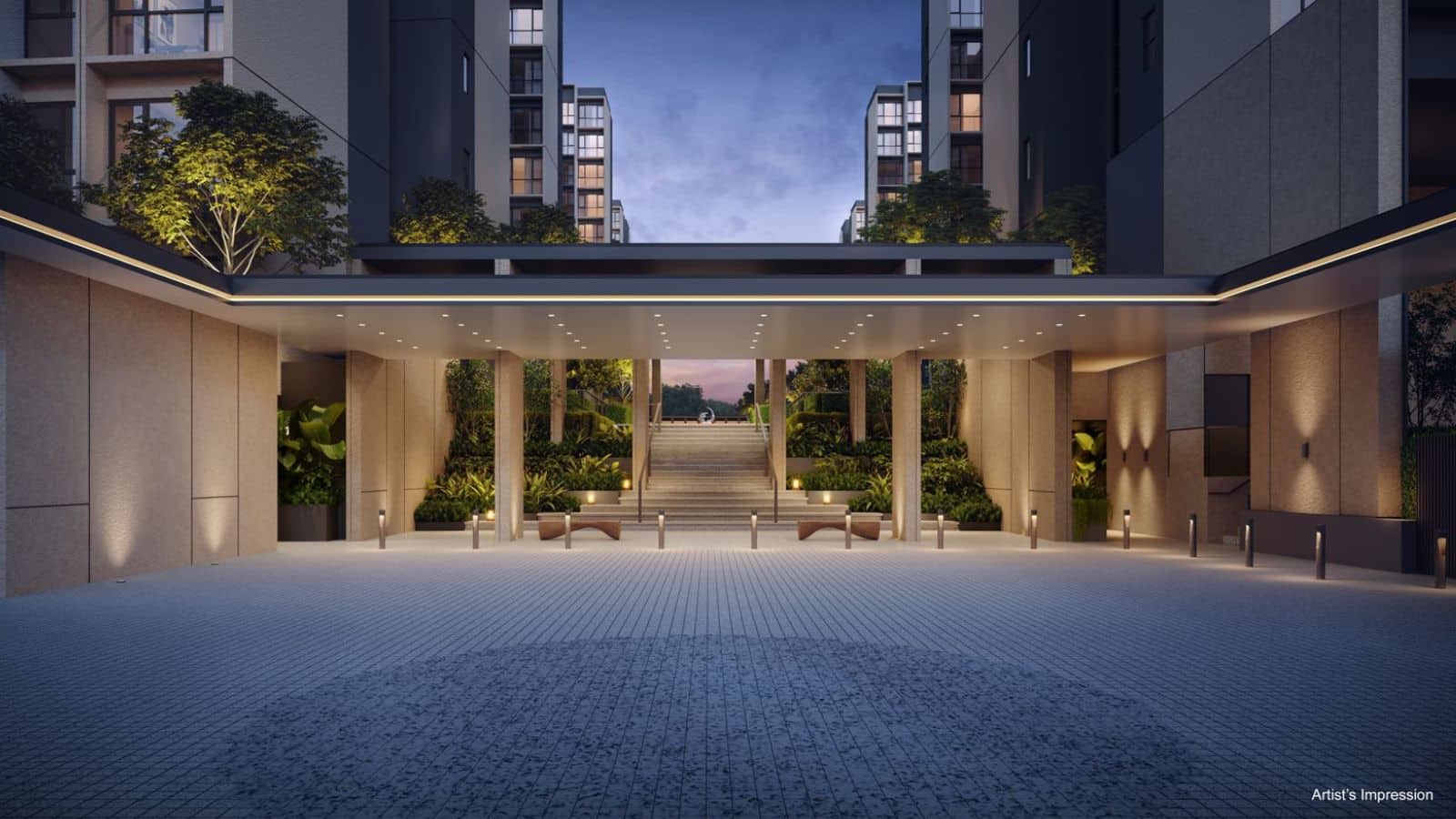 Coastal Cabana EC residential facade artist impression